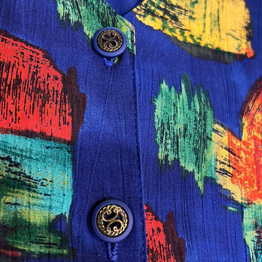 Tunic Or Blouse Geometric Pattern Size Large - image 6